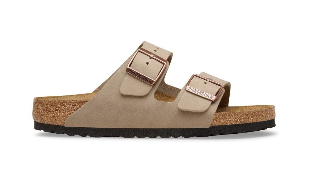 Birkenstock Arizona Vetleer Tabacco Bruin Smal Voetbed Dames Slipper