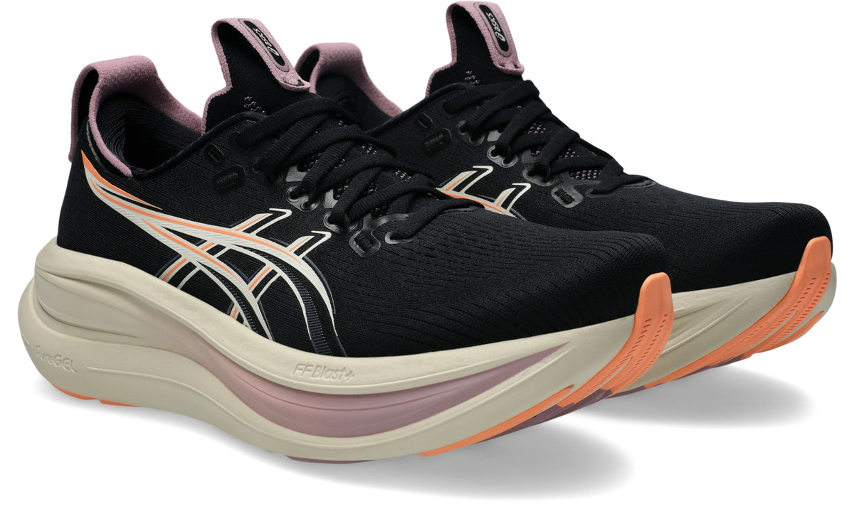 ASICS Gel-Nimbus 28 Hardloopschoenen Dames Zwart/Paars - foto 3