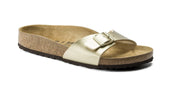 Birkenstock Madrid Birko-Flor Goud Smal Voetbed Dames Slipper