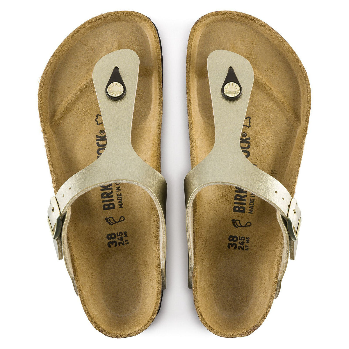 Birkenstock Gizeh Birko-Flor Goud Dames Slipper