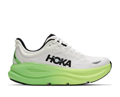 HOKA Bondi 9 Hardloopschoenen Dames Wit/Groen