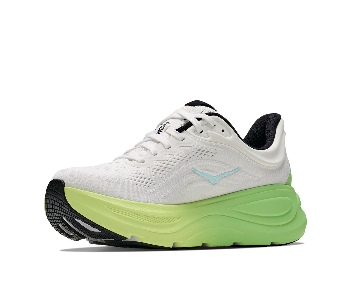 HOKA Bondi 9 Hardloopschoenen Dames Wit/Groen - foto 5