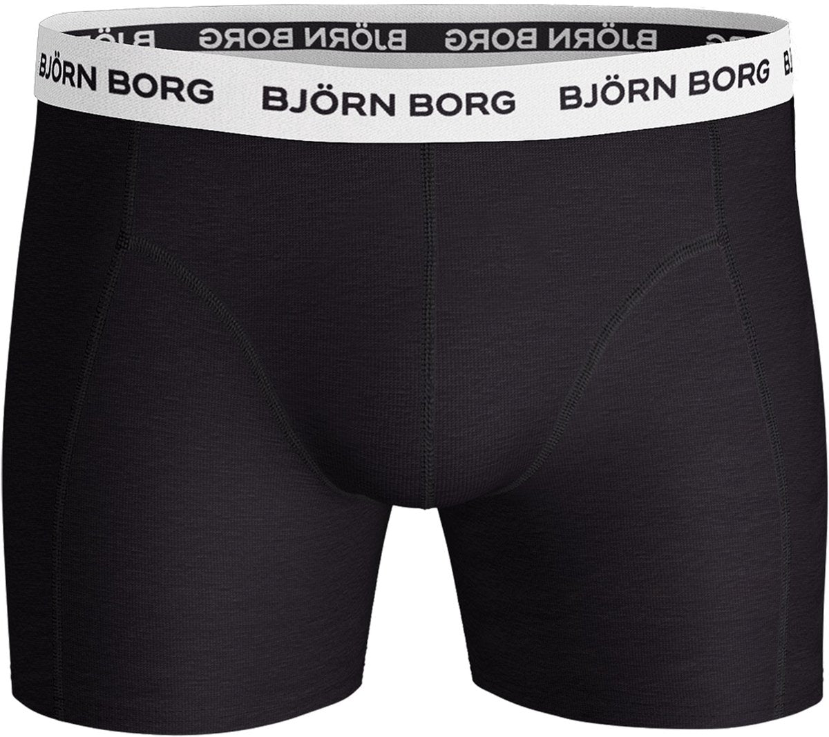 Björn Borg Cotton Stretch Boxershorts 3-pack Heren Zwart/Wit