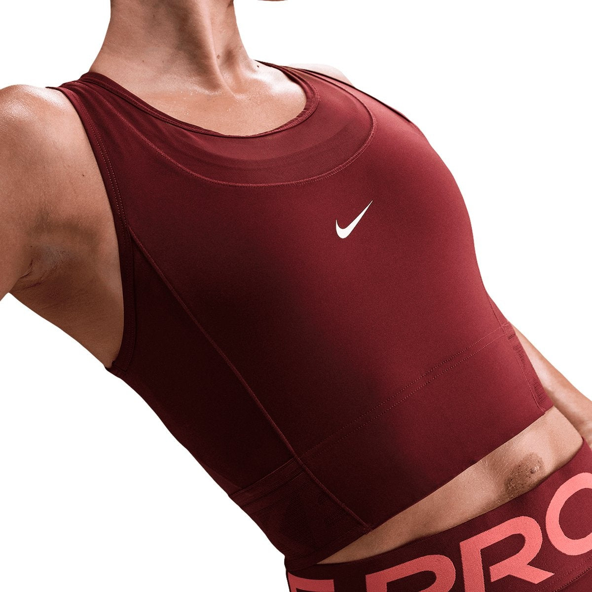 Nike Pro Dri-Fit Cropped Tank Top Dames 