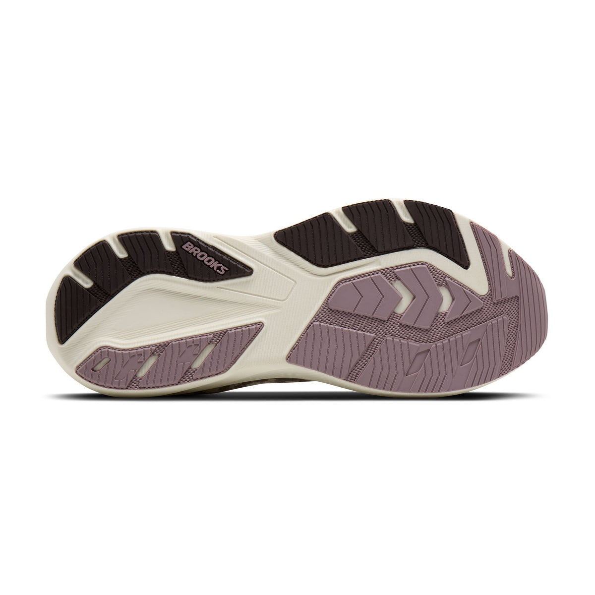 Brooks Ghost Amp Hardloopschoenen Dames Wit/Roze - zool