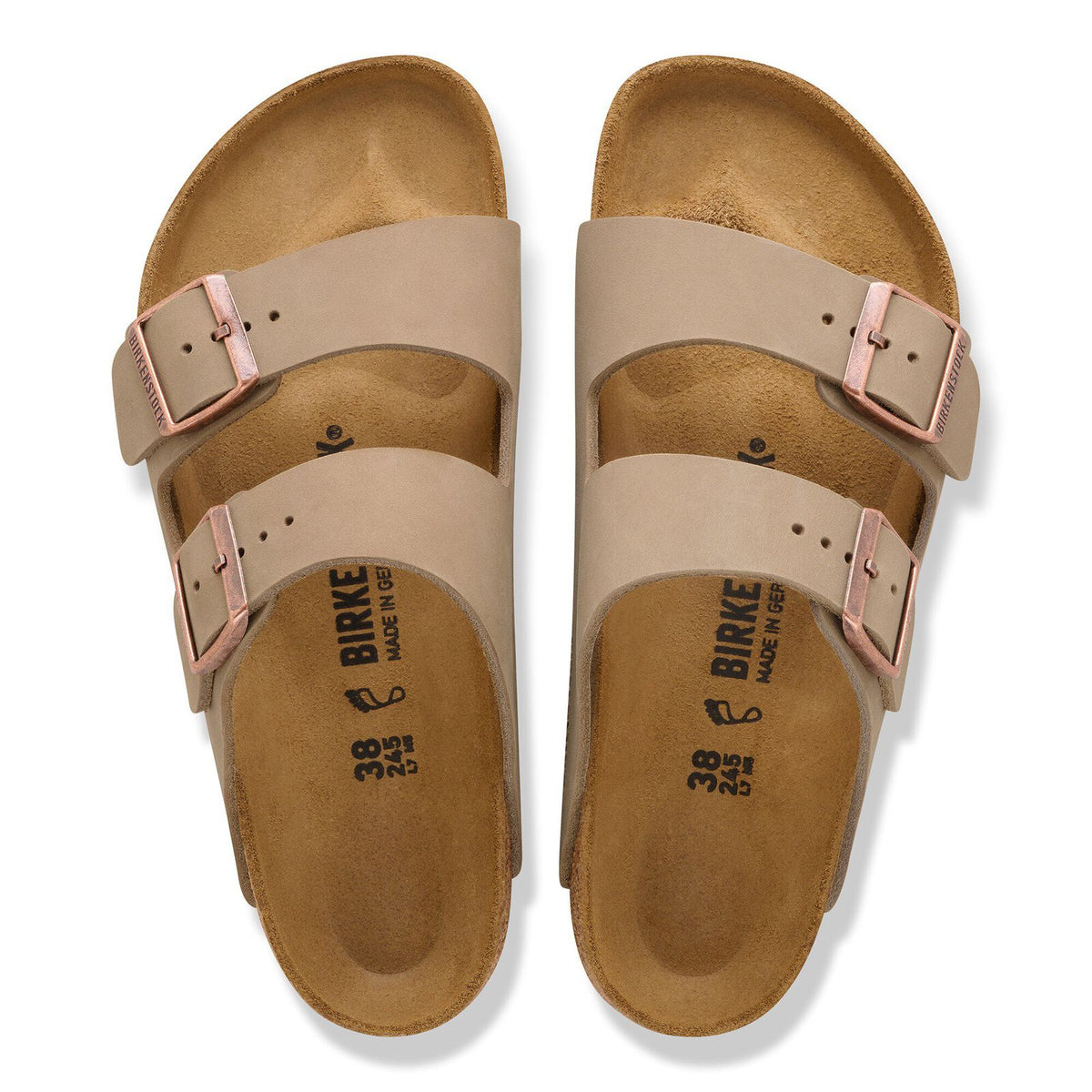 Birkenstock Arizona Vetleer Tabacco Bruin Normaal Voetbed Heren Slipper