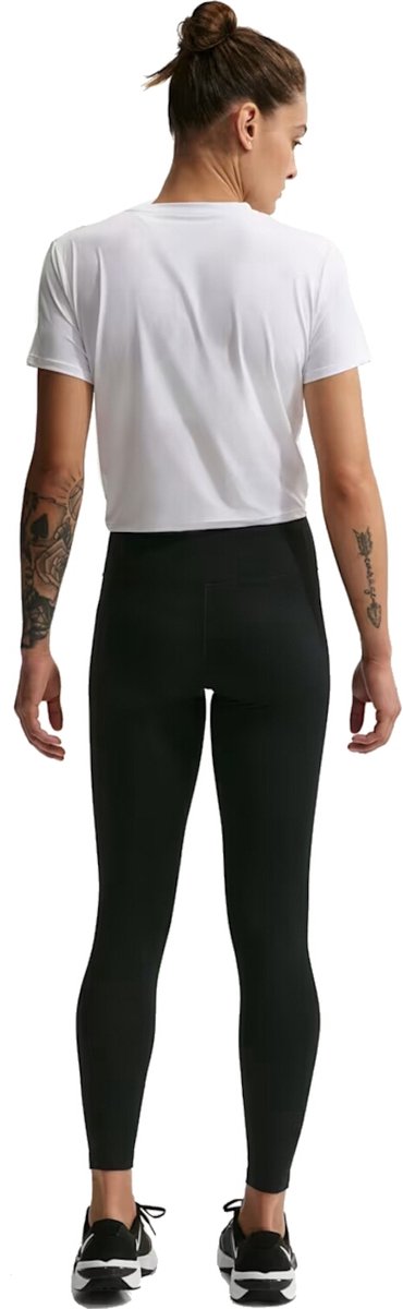 Nike One Seamless Front High-Waisted Sportlegging Dames Zwart