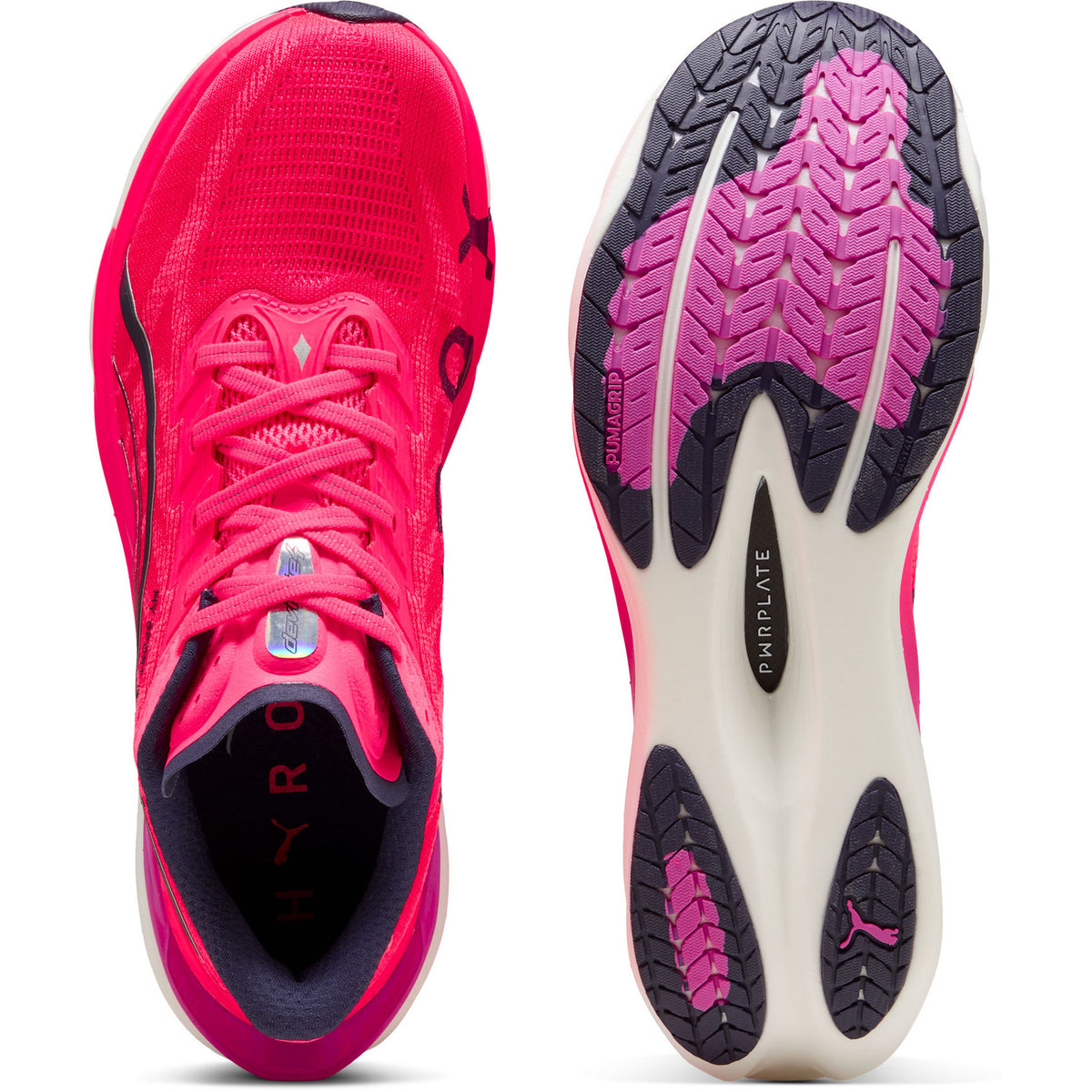 Puma Deviate NITRO 4 HYROX Hardloopschoenen Heren Roze/Rood