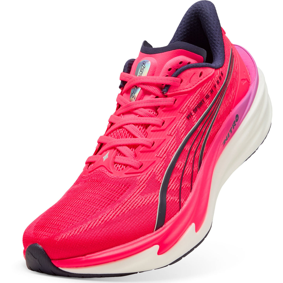 Puma Deviate NITRO 4 HYROX Hardloopschoenen Heren Roze/Rood
