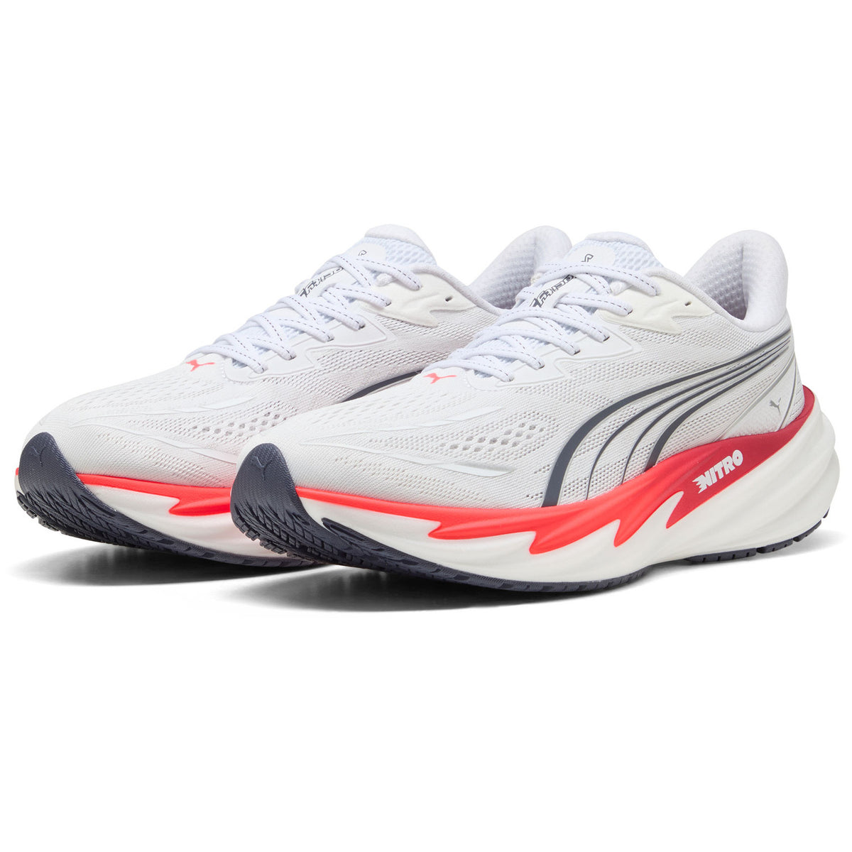 Puma Velocity NITRO 5 Hardloopschoenen Heren Wit/Rood