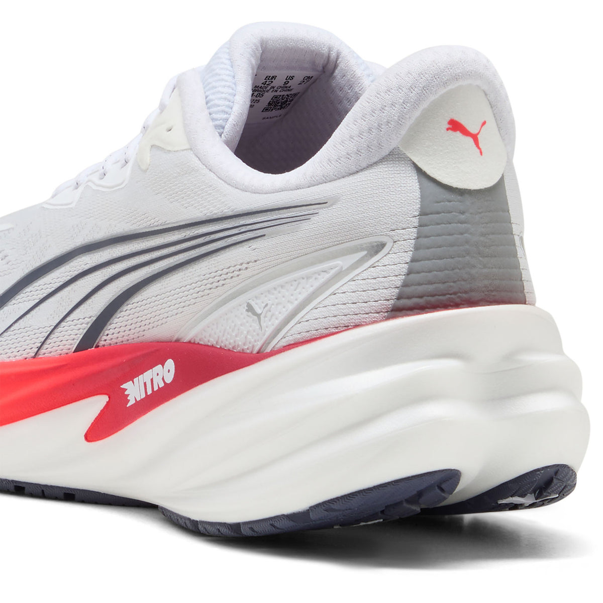 Puma Velocity NITRO 5 Hardloopschoenen Heren Wit/Rood