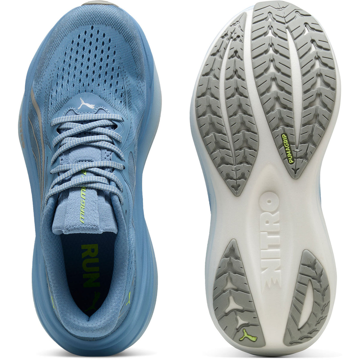 Puma MagMax NITRO 2 Hardloopschoenen Heren Blauw