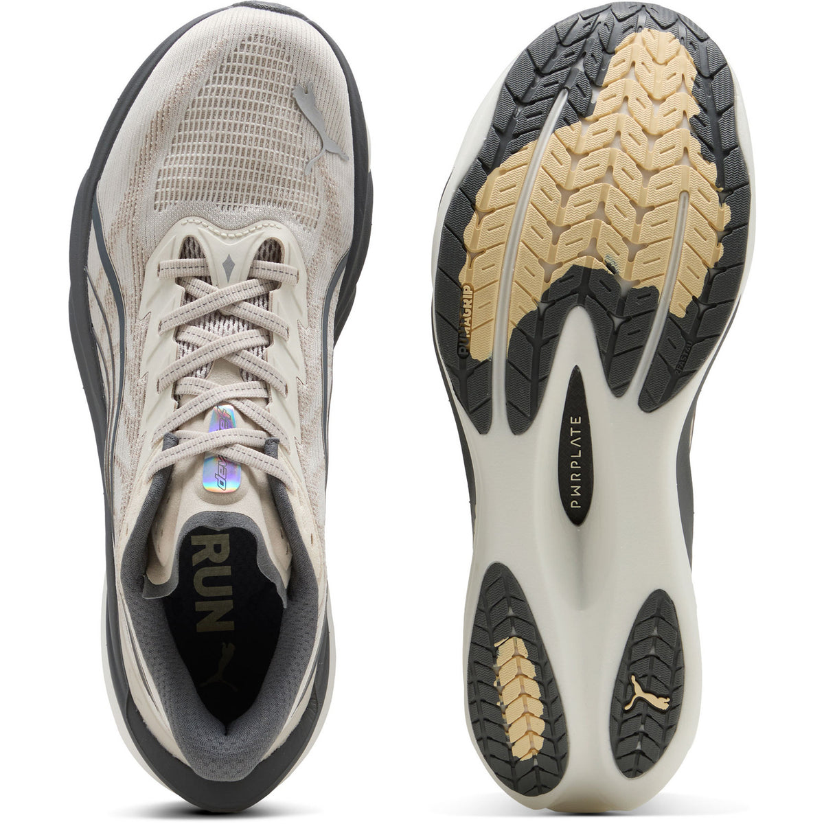 Puma Deviate NITRO 4 Hardloopschoenen Heren Wit/Grijs