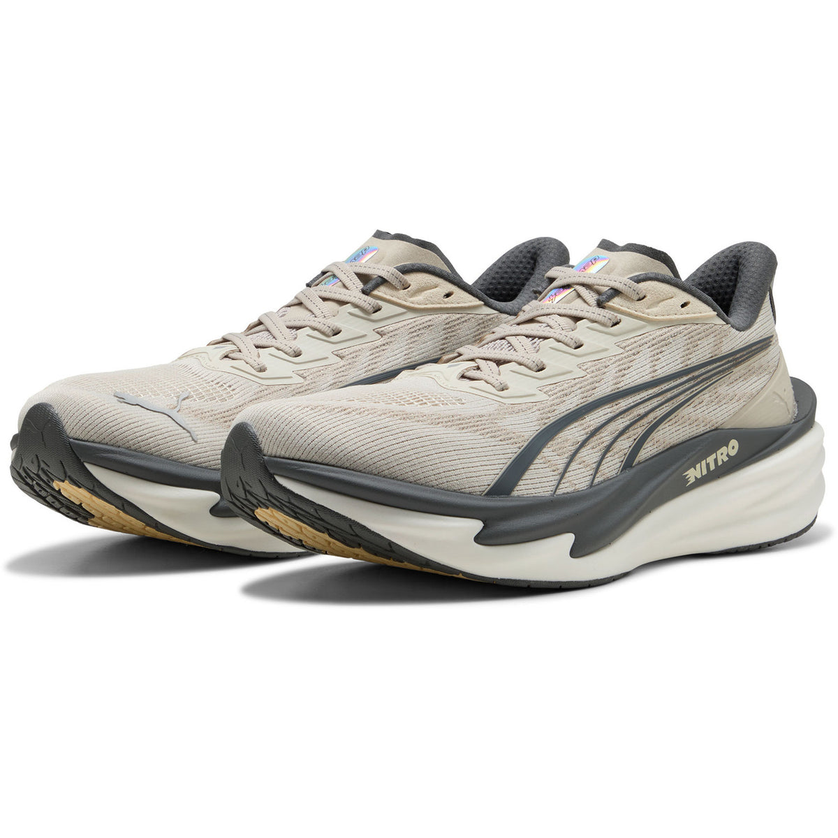 Puma Deviate NITRO 4 Hardloopschoenen Heren Wit/Grijs