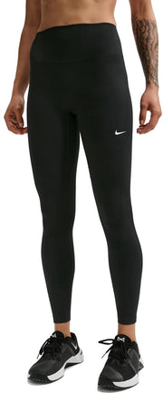 Nike One Seamless Front High-Waisted Sportlegging Dames Zwart