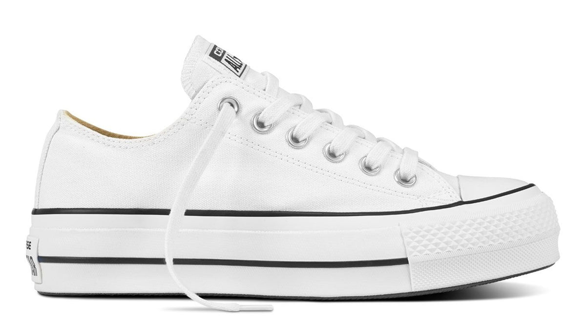  Converse All Star Lift Ox Platform Dames Sneakers Wit