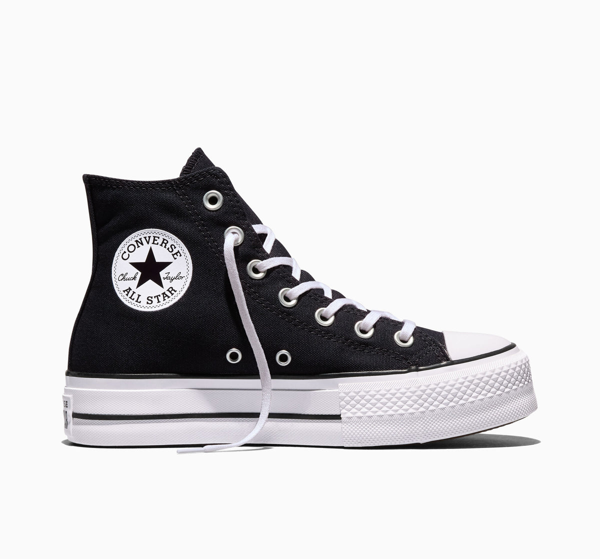 Converse Chuck Taylor All Star Lift Hi Sneakers Dames Zwart