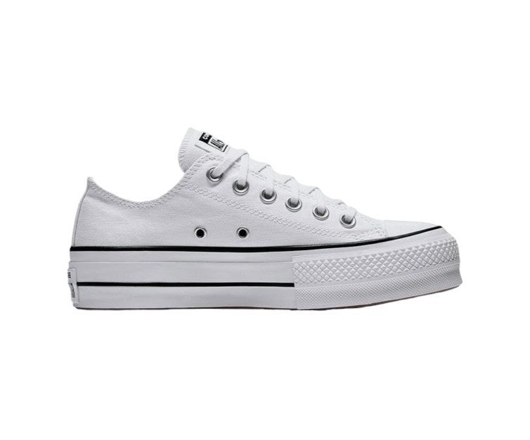  Converse All Star Lift Ox Platform Dames Sneakers Wit