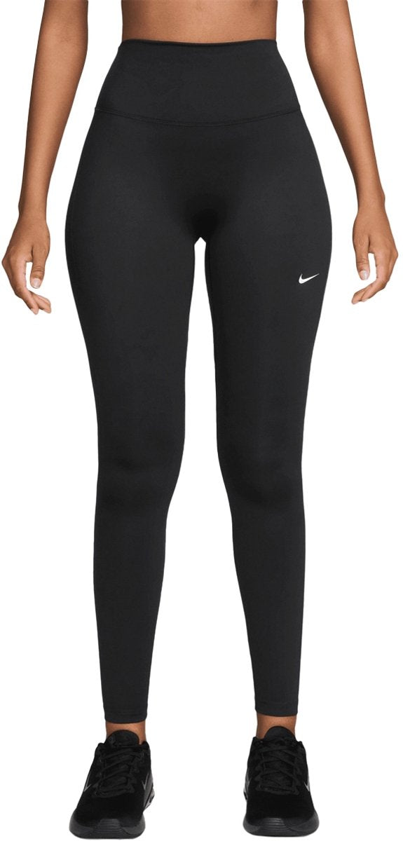 Nike One Seamless Front High-Waisted Sportlegging Dames Zwart