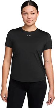 Nike One Classic Dri-FIT T-shirt Dames Zwart