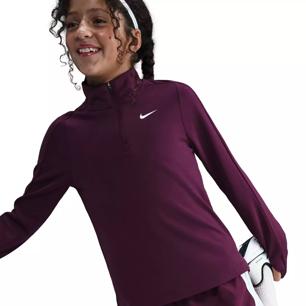 Nike Dri FIT Long Sleeve Half Zip Kids 