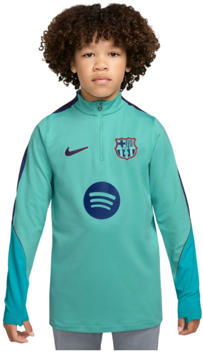 Nike FC Barcelona Strike Trainingstrui Kids Groen