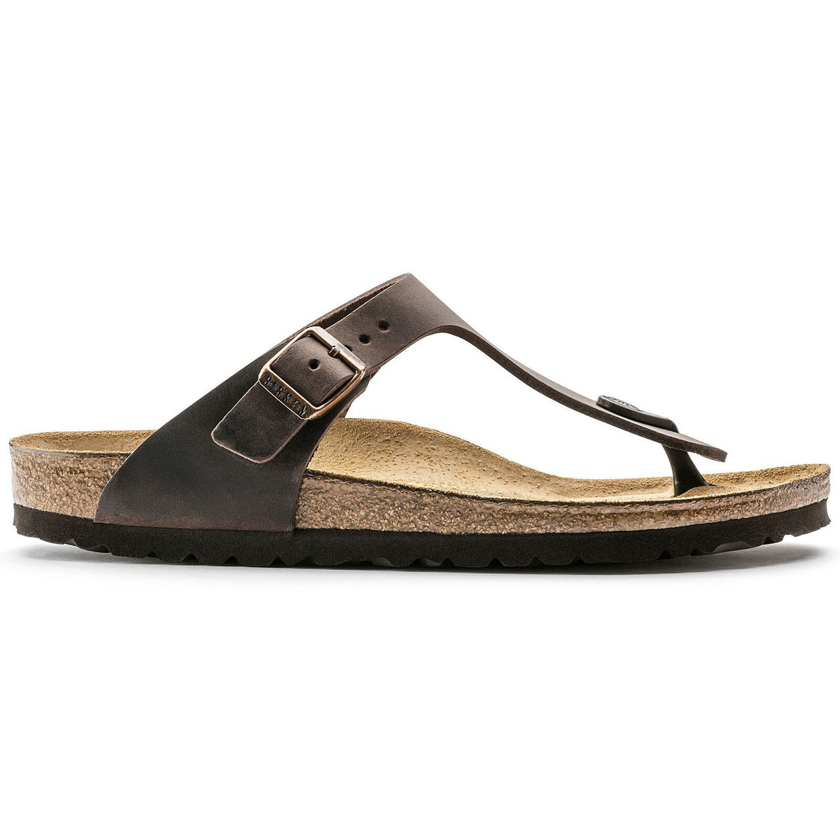 Birkenstock Gizeh Vetleer Habana Smal Voetbed Dames Slipper