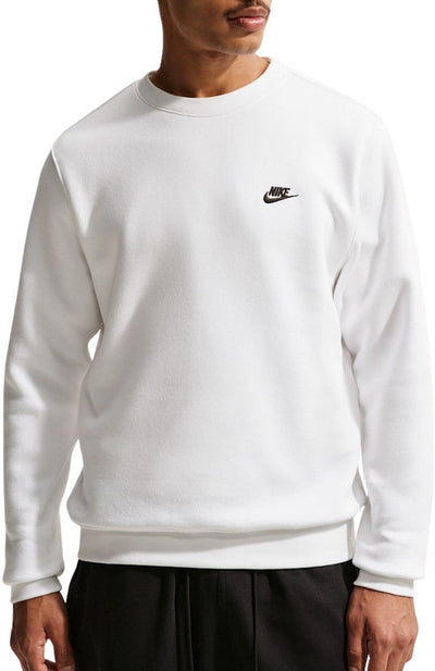 Nike Club Fleece Sweater Heren Wit