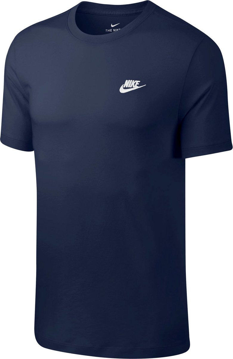 Nike Sportswear Club T-shirt Heren Navy