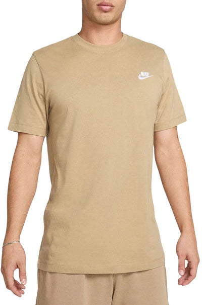 Nike Sportswear Club T-shirt Heren Beige