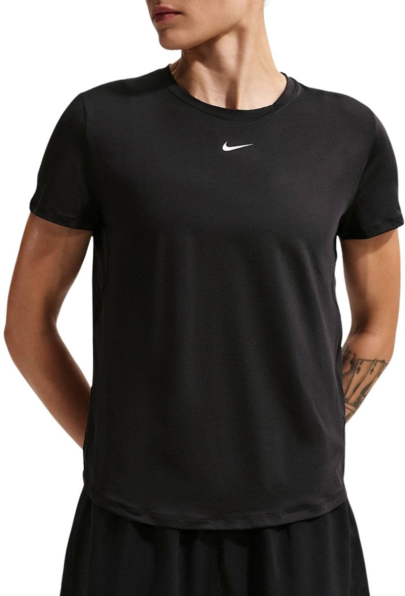 Nike One Classic Dri-FIT T-shirt Dames Zwart