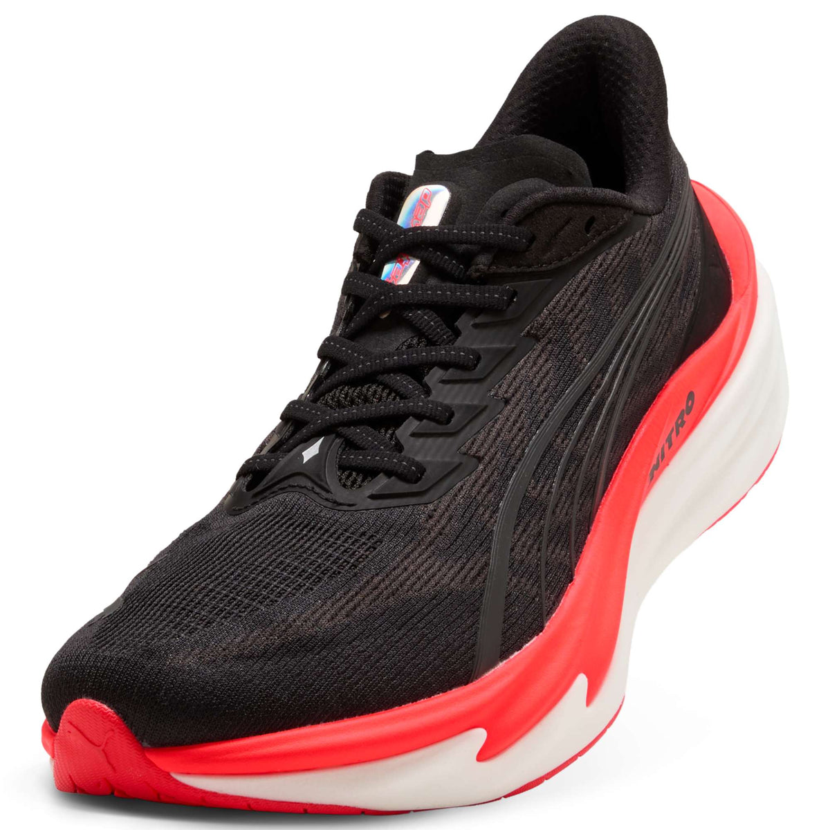 Puma Deviate NITRO 4 Hardloopschoenen Heren Zwart/Rood