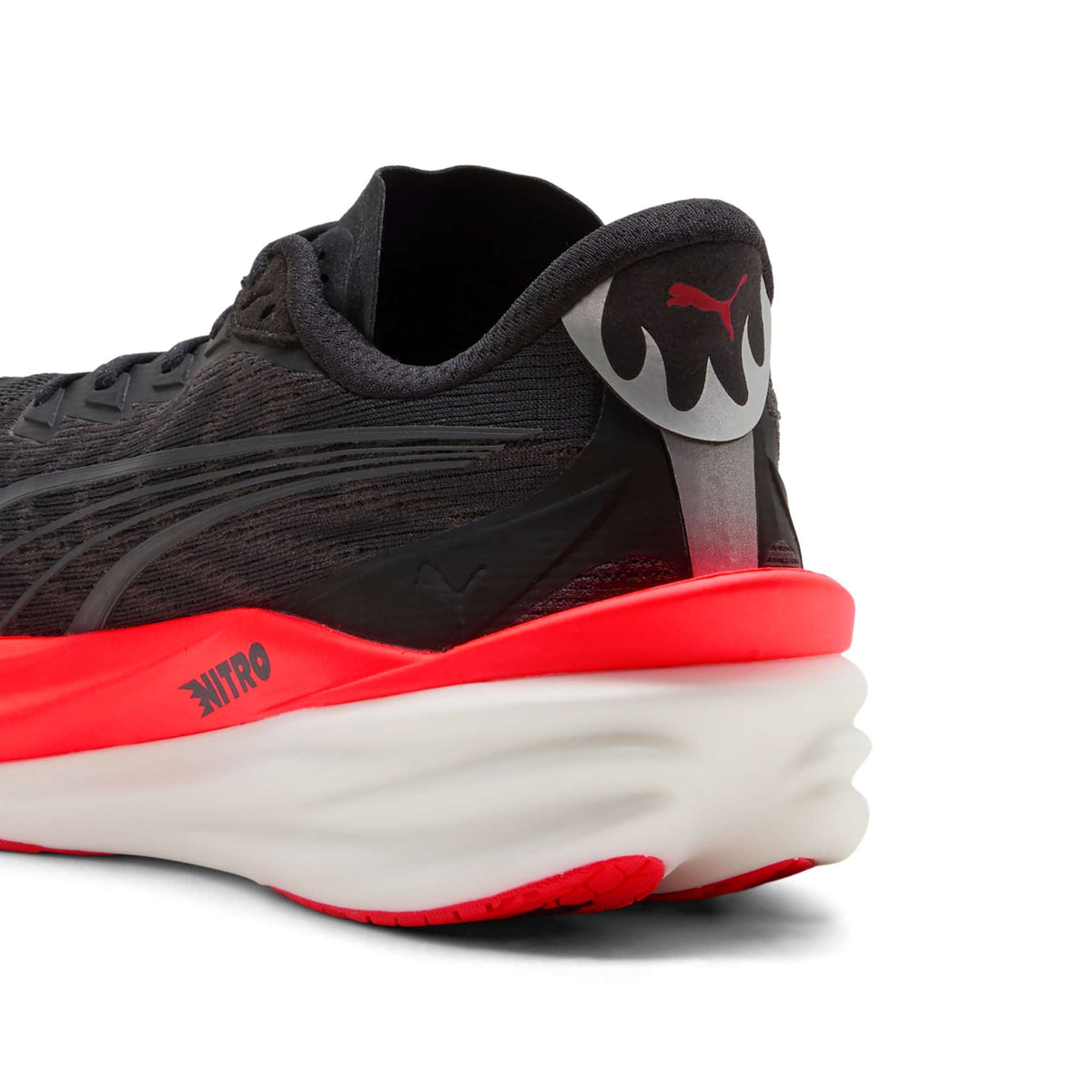 Puma Deviate NITRO 4 Hardloopschoenen Heren Zwart/Rood