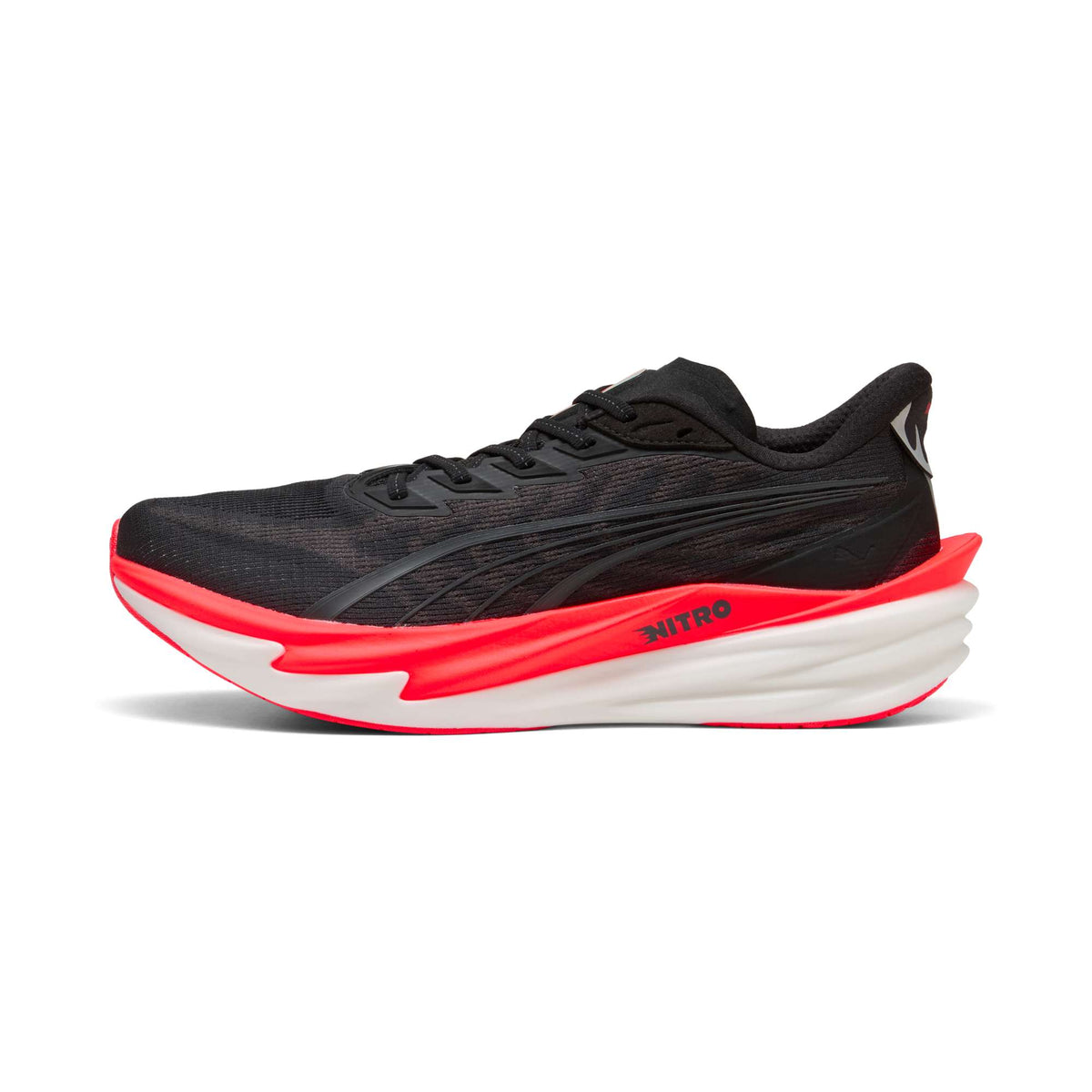 Puma Deviate NITRO 4 Hardloopschoenen Heren Zwart/Rood
