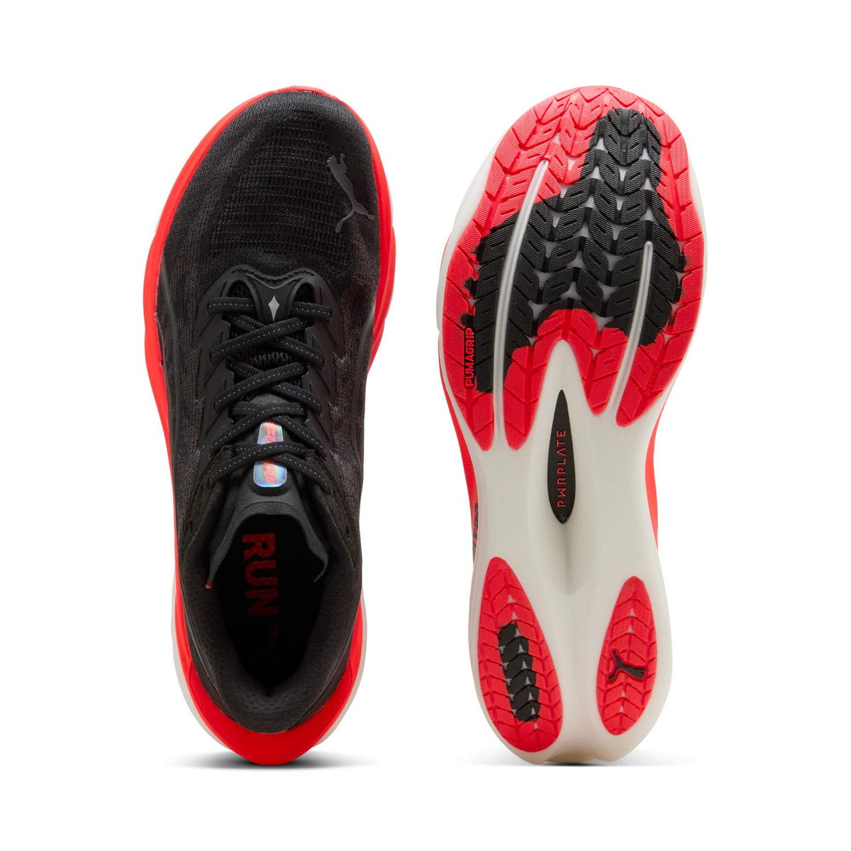 Puma Deviate NITRO 4 Hardloopschoenen Heren Zwart/Rood