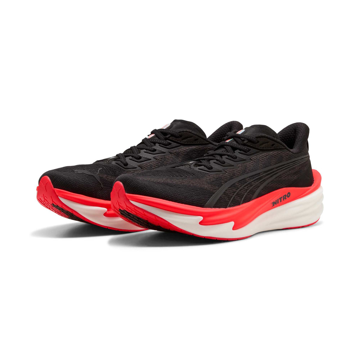 Puma Deviate NITRO 4 Hardloopschoenen Heren Zwart/Rood