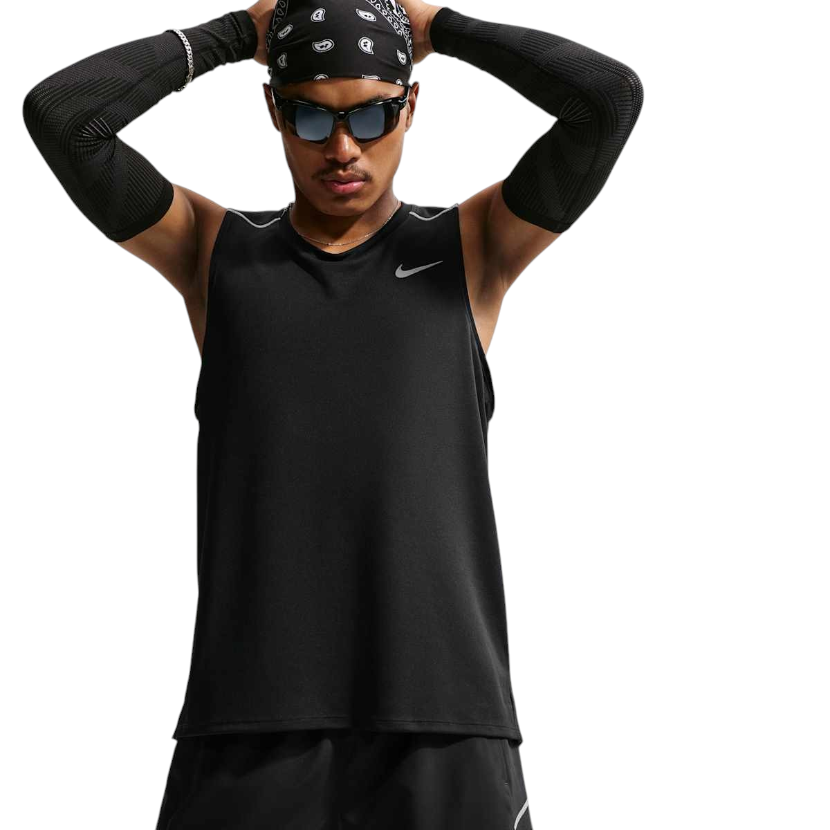 Sportskoen Nike Dri-FIT hardloopshort in zwart met reflecterende details en ademende zijpanelen voor heren
