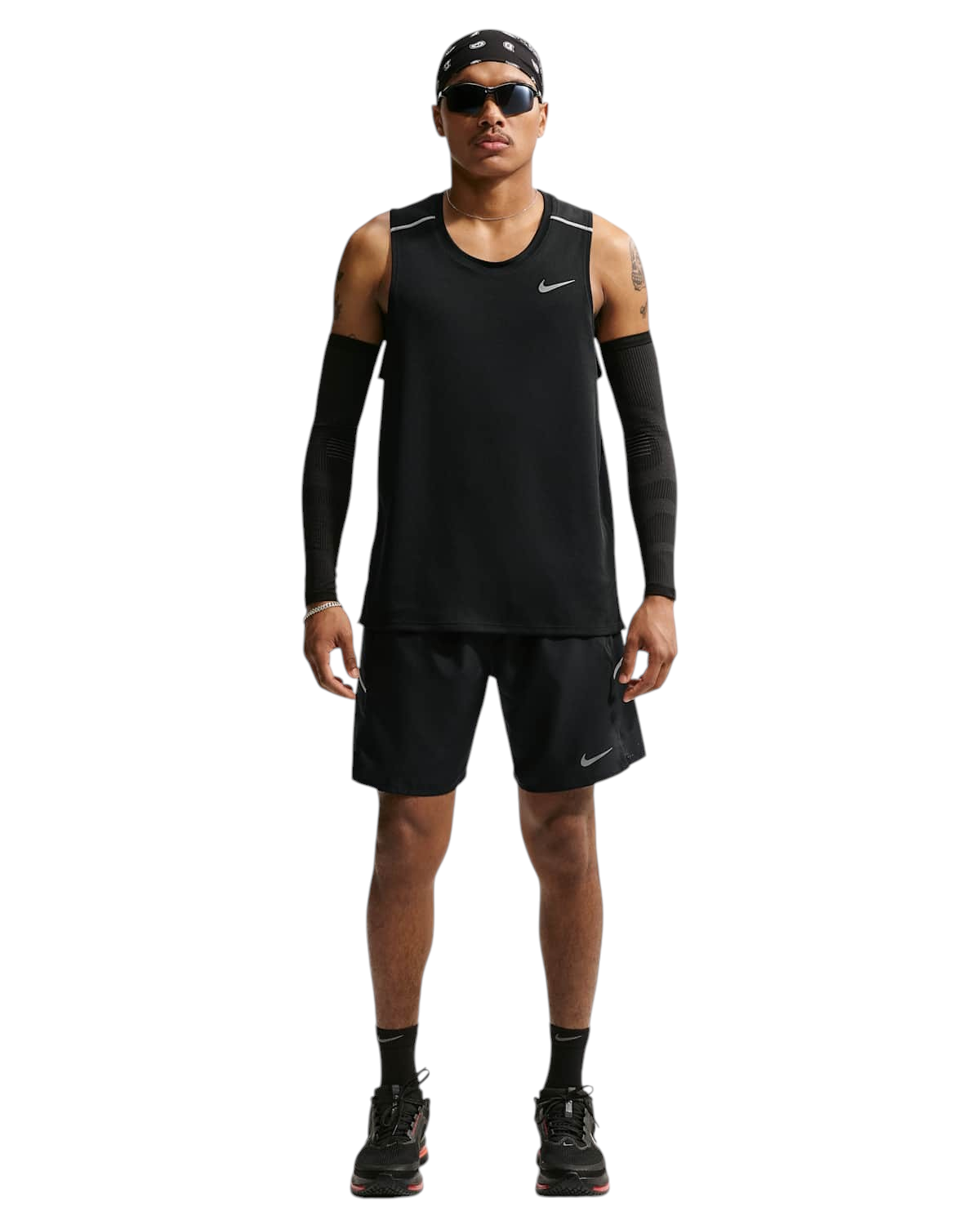 Sportskoen Nike Dri-FIT Miler zwarte hardloopshort voor heren met reflecterende details en zijzakken