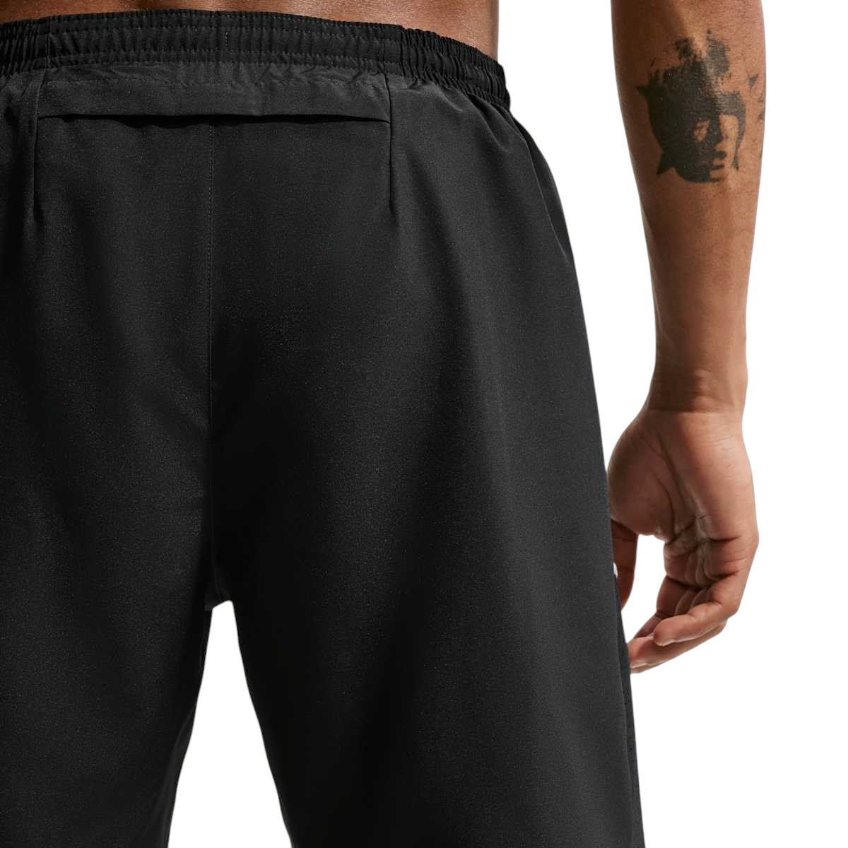 Sportskoen Nike Dri-FIT Miler zwarte hardloopshort voor heren met achterzak en elastische tailleband