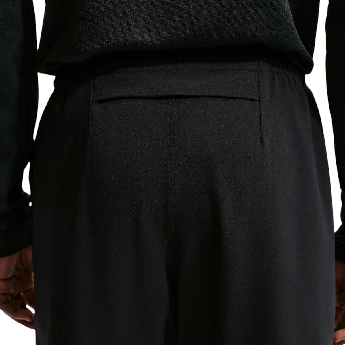 Sportskoen Nike Dri-FIT Miler hardloopbroek voor heren in zwart met elastische tailleband en achterzak