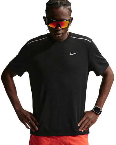 Nike Dri-FIT UV Miler Shirt Heren Zwart