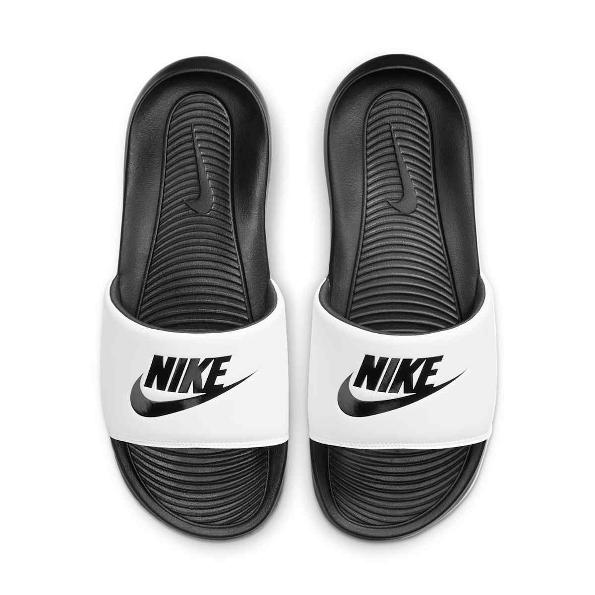 Nike Victori One Badslippers Heren Zwart/Wit