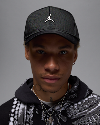 Jordan Rise Structured Metal Jumpman Pet Unisex Zwart/Grijs