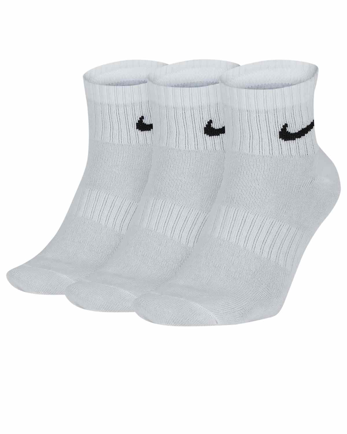 Nike Everyday Lightweight Enkelsokken 3 paar Unisex Wit