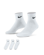 Nike Everyday Cushioned Enkelsokken 3 paar Unisex Wit