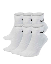 Nike Everyday Cushioned Enkelsokken 6 paar Unisex Wit