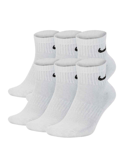 Nike Everyday Cushioned Enkelsokken 6 paar Unisex Wit