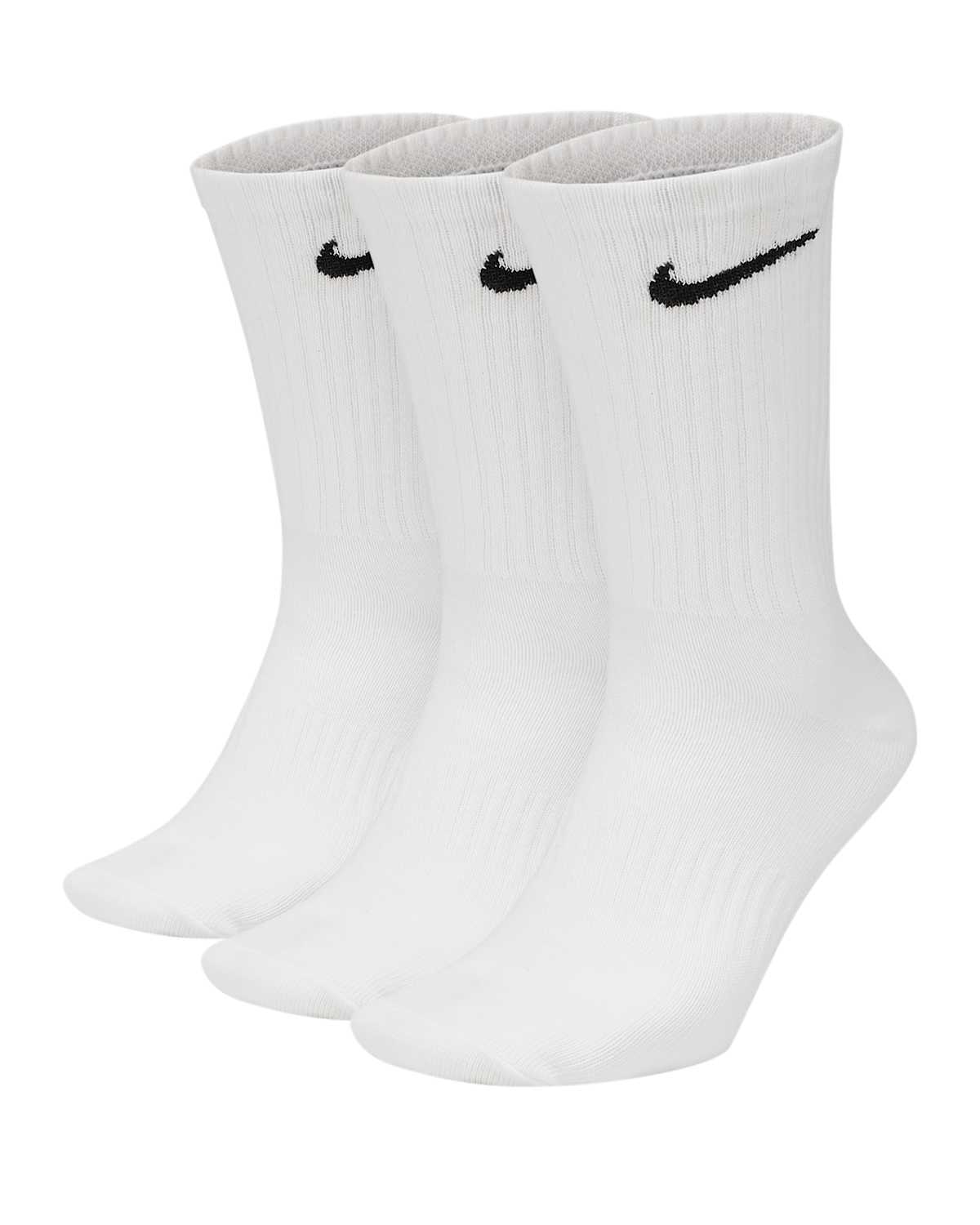Nike Everyday Lightweight Crew Sokken 3-pack Wit