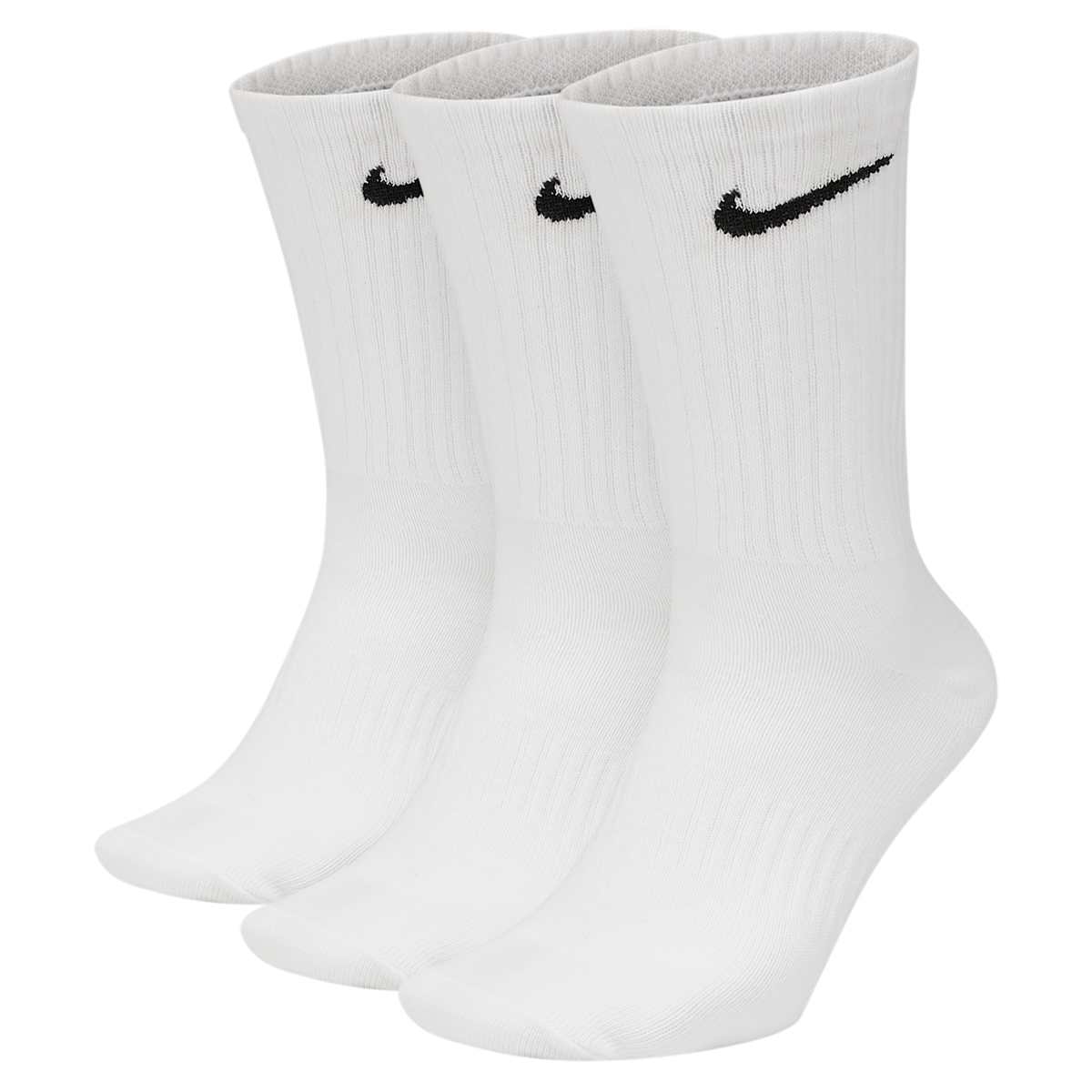 Nike Everyday Lightweight Crew Sokken 3-pack Wit
