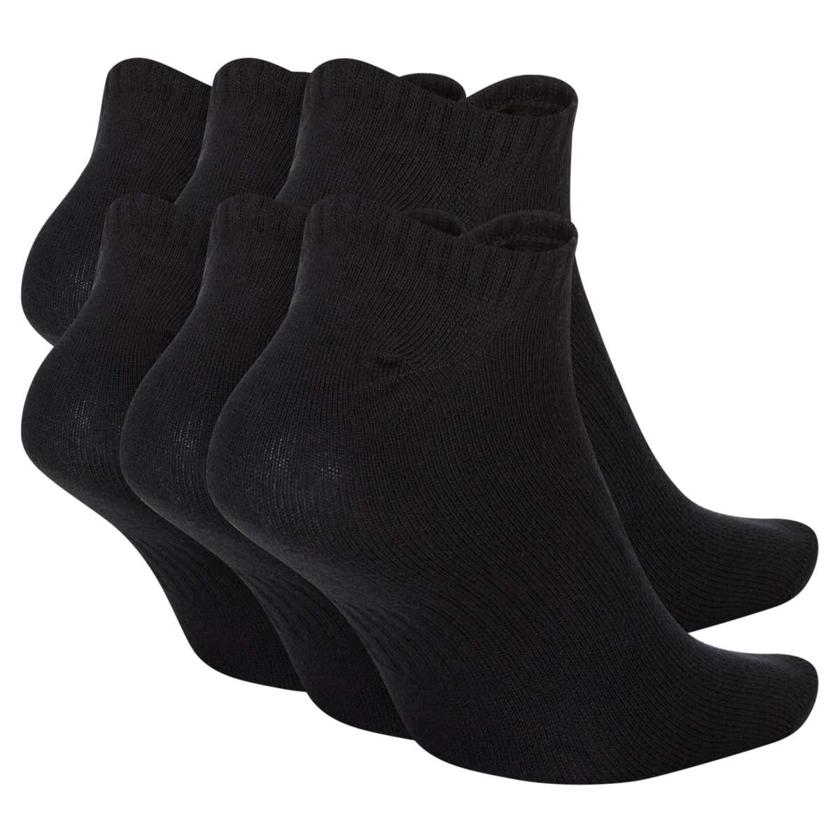 Nike Everyday Lightweight No-Show Sokken 6 paar Unisex Zwart